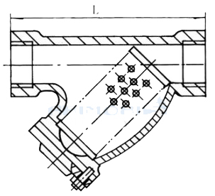 上海有森Arimori內(nèi)螺紋（絲口）Y型過(guò)濾器結(jié)構(gòu)圖