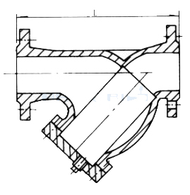 上海有森Arimori法蘭Y型過(guò)濾器結(jié)構(gòu)圖